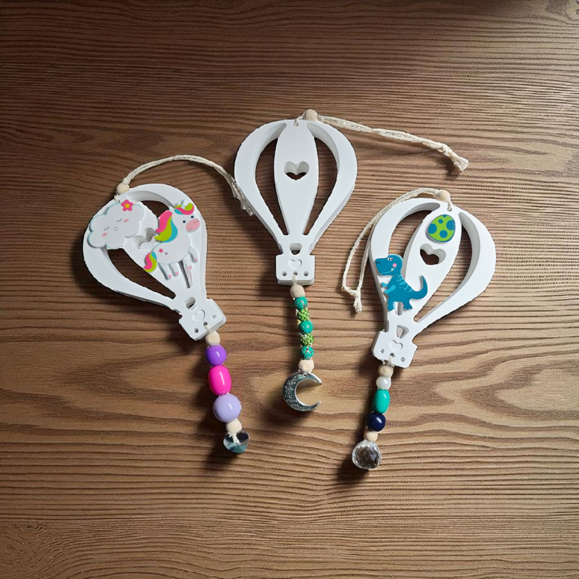 Süße Luftbalongs aus Keraflott mit Perlen l